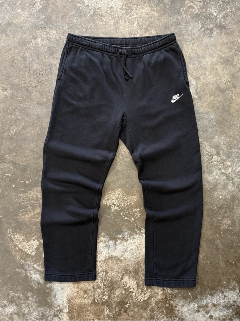 Nike Black Fleece Sweatpants Mens XL Swoosh Joggers